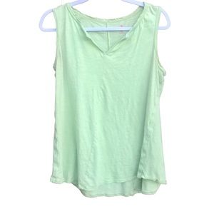 Woman Within Tank Sleeveless Green Sz. M